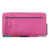 Dámská kožená peněženka/penál Lagen 9000/D Fuchsia Multi růžová