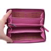 Dámská kožená peněženka/penál Lagen 9000/D Fuchsia Multi růžová