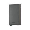 WEB Medium Matte Satin Slimwallet Steel Earth Grey Front