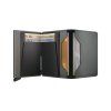 WEB Medium Matte Satin Slimwallet Steel Earth Grey Open