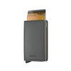 WEB Medium Matte Satin Slimwallet Steel Earth Grey Cards