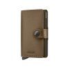 WEB Medium Matte Satin Miniwallet Bronze Cedar Front