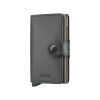 WEB Medium Matte Satin Miniwallet Steel Earth Grey Front
