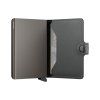 WEB Medium Matte Satin Miniwallet Steel Earth Grey Semi