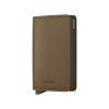 WEB Medium Matte Satin Slimwallet Bronze Cedar Front