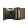 WEB Medium Matte Satin Slimwallet Bronze Cedar Open