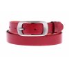Dámský úzký kožený opasek Penny Belts 25-173-93 červený