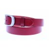 Dámský úzký kožený opasek Špongr 2516 červený