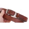 Dámský kožený opasek Špongr 2515 koňakově hnědý