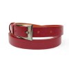 Dámsky úzky kožený opasok Špongr 2034 červený