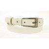 Dámský úzký kožený opasek Penny Belts 20-180-00 bílý