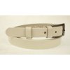 Dámský úzký kožený opasek Špongr 2033 bílý
