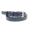 Dámský úzký kožený opasek Penny Belts 20-180-56 námořní modrá