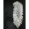 Kožešinový lem na kapuci z finského mývalovce - 1066 SILVER