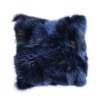 Kožešinový polštář z finského mývalovce - modrý