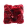 Kožešinový polštář z finského mývalovce - Red