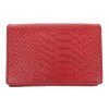 Dámská kožená peněženka Segali 910199510 Red červená hadí kůže