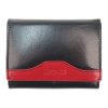 Kvalitná dámska kožená peňaženka Segali SG61420 čierna s červenou