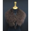 Kožušinový golier z tibetskej ovce L240 hnedý