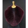 Kožešinový límec z lišky L223 vínově červený