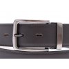 šedý kožený opasek do společenských kalhot - český výrobek