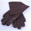 Dámské kožené rukavice 4162 tmavě hnědé (Velikost 8")