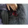 Kožušinový rukávnik štucl z mývala ST01 čierny