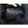 Kožušinový rukávnik štucl z mývala ST01 čierny