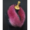Kožešinový lem na kapuci z finského mývalovce 2081 FUCHSIE