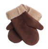 Dámské kožešinové palčáky PA25 velurové oříškově hnědé 2. JAKOST