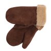 Dámske kožušinové palčiaky PA25 velúrové orieškovo hnedé 2.AKOSŤ