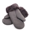 Dětské palčáky kožešinové DPA33 napalan tmavě šedé vel. 4-5 let