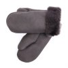 Dětské palčáky kožešinové DPA33 napalan tmavě šedé vel. 4-5 let