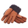 Kožešinové rukavice prstové PR12 koňakové vel. M/L