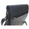 Pánská crossbody taška přes rameno Hexagona 292683 černá kůže a nylon