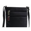 Malá kožená crossbody kabelka taštička Sendi Design 804 černá