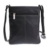 Malá kožená crossbody kabelka taštička Sendi Design 804 černá
