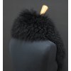 Kožešinový límec z tibetské ovce L80 černý