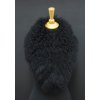 Kožešinový límec z tibetské ovce L80 černý