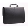 Pánská kožená aktovka se dvěma přihrádkami - černá hovězina