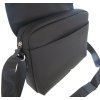 Pánská messenger taška přes rameno Hexagona 292682 černá kůže a nylon