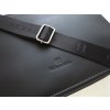 Pánska messenger taška cez rameno Hexagona 292682 čierna koža a nylon