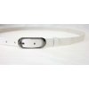 Úzký dámský kožený opasek Špongr 2005 bílý