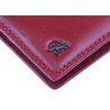 Kožené pouzdro na doklady Cosset 4410 vínově červená