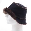 Zimní kožešinový klobouček z ovčiny K01 černý