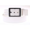 Široký pánský kožený opasek Black Hand 067-00 bílý