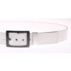 Široký pánský kožený opasek Black Hand 067-00 bílý (Délka opasku = obvod pasu (cm) 95 cm)