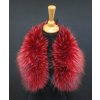 Kožešinový lem na kapuci z finského mývalovce - 4081 RED