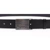 Dámsky kožený opasok Black Hand 065-98 čierny s plnou sponou