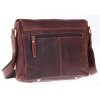 Pánská kožená messenger taška Sendi Design 001 hnědá